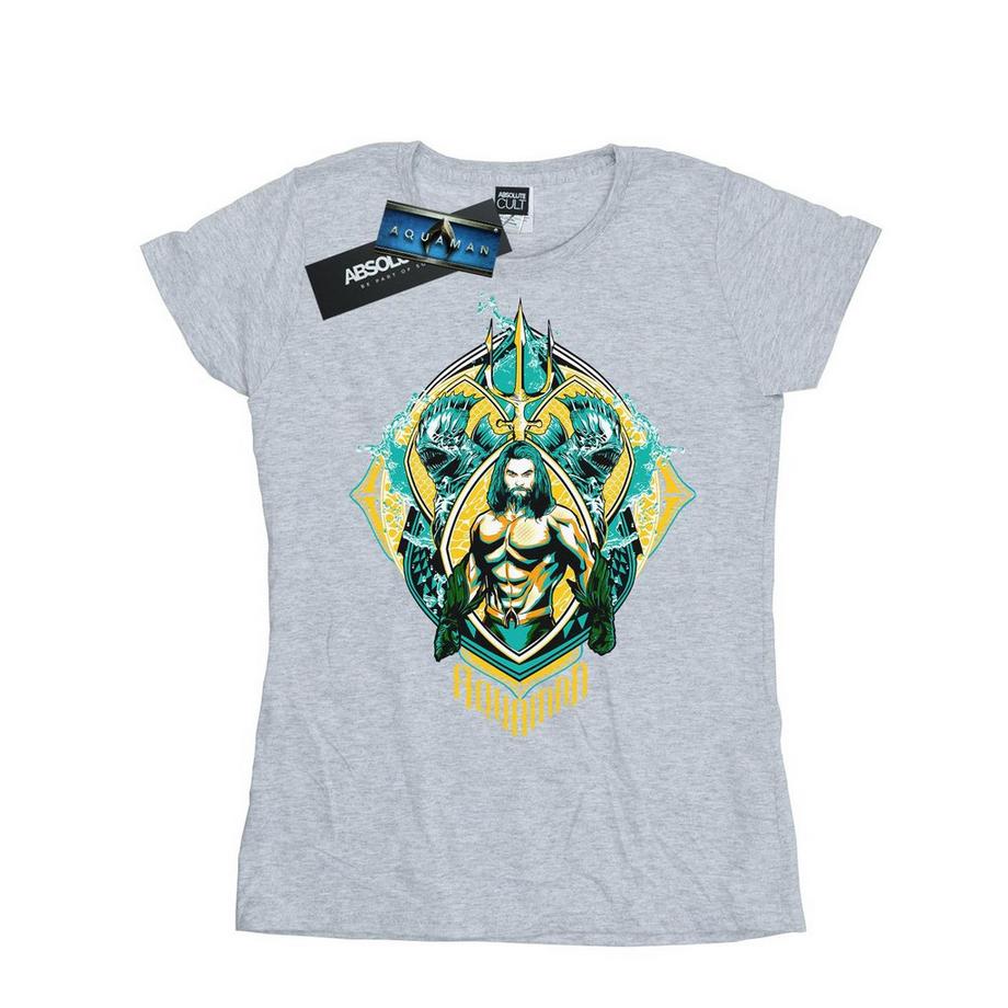 DC COMICS Aquaman T-Shirt Imprimé Graphique  