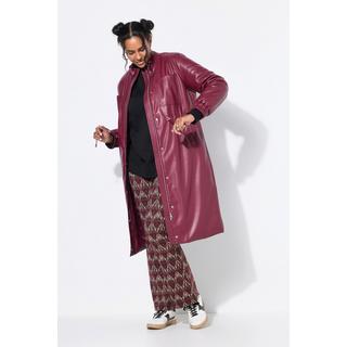 Studio Untold Lederoptik Mantel Taillen Tunnelzug  