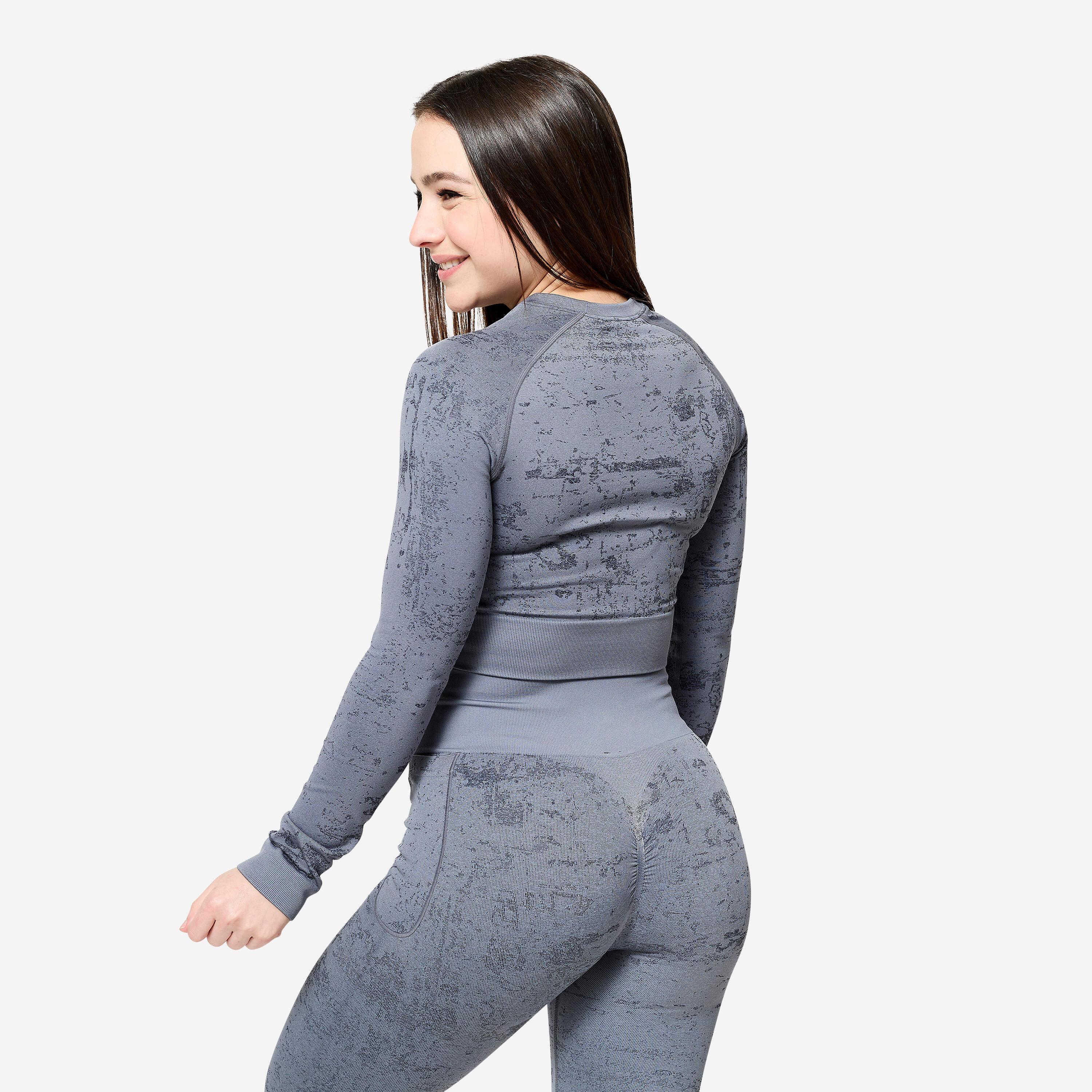 DOMYOS  Langarmshirt  Fitness cardio Polyester 