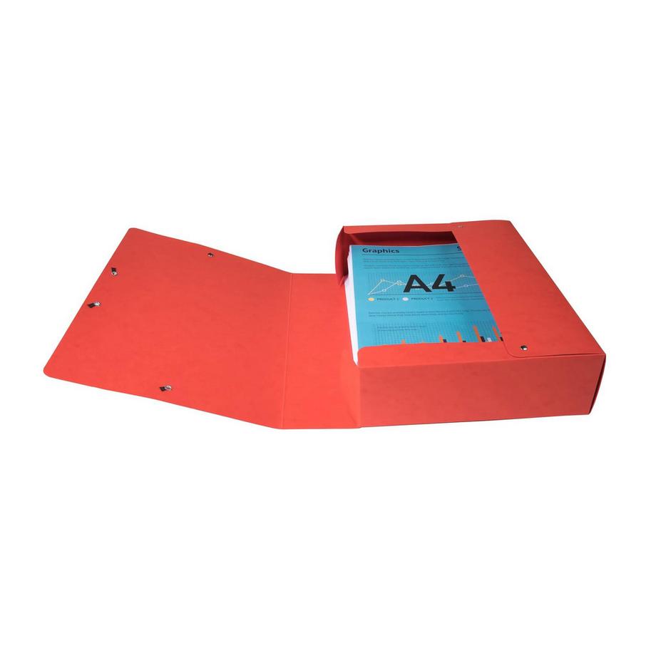 Exacompta Archivbox aus Colorspan-Karton 600g, Rückenbreite 80mm mit Etikett, 25x33cm für DIN A4 - x 6  