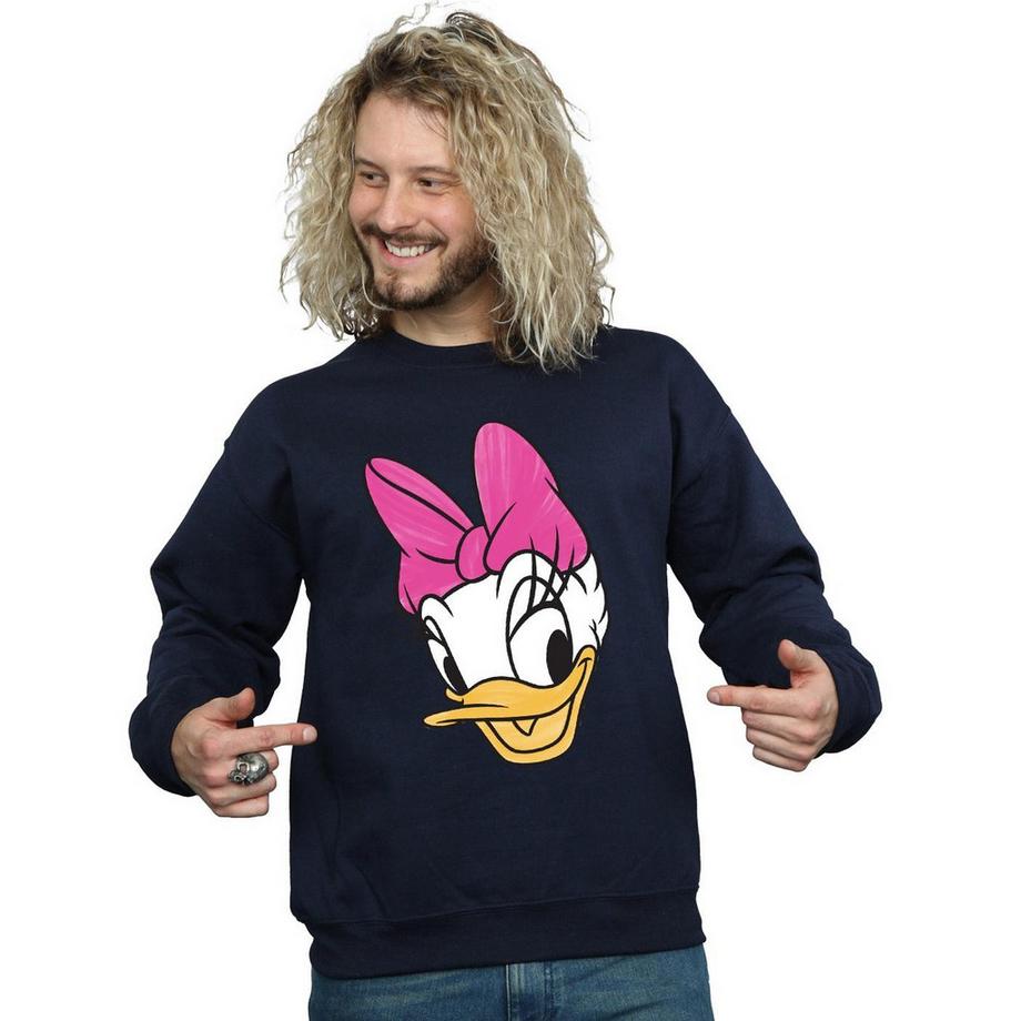 Disney Daisy Duck Face Sweatshirt  