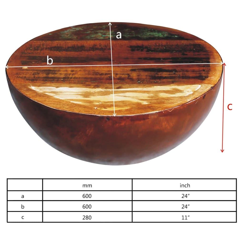 VidaXL Table basse bois  