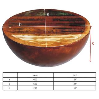 VidaXL Table basse bois  