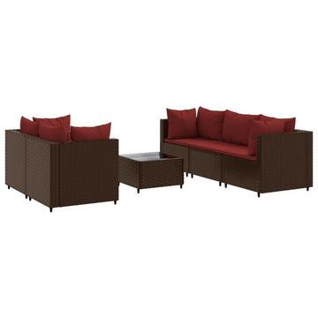 Garten lounge set poly-rattan