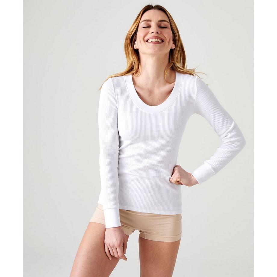 Tee-shirt manches longues recyclé.