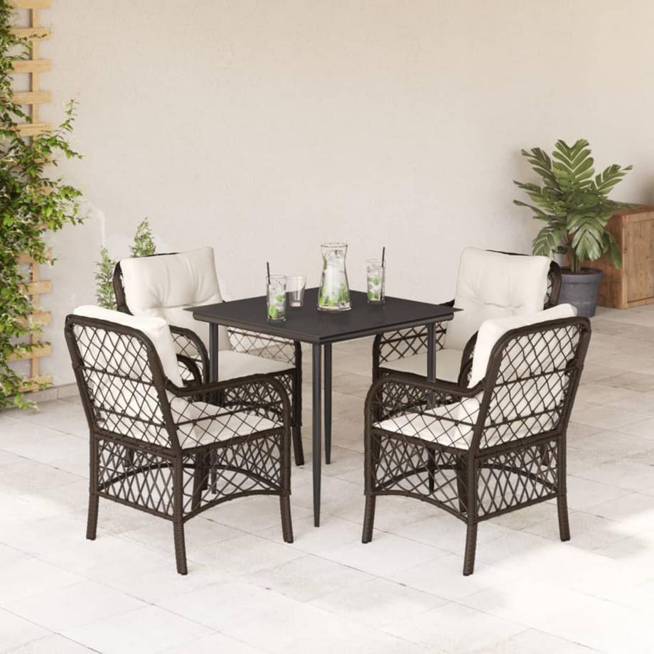 VidaXL Garten essgruppe poly-rattan  