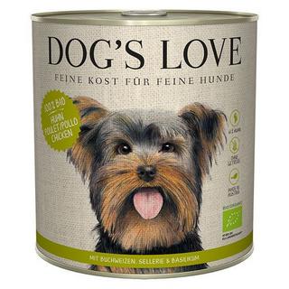 Dog's Love  Pollo, grano saraceno, sedano e basilico biologici - Multipack 