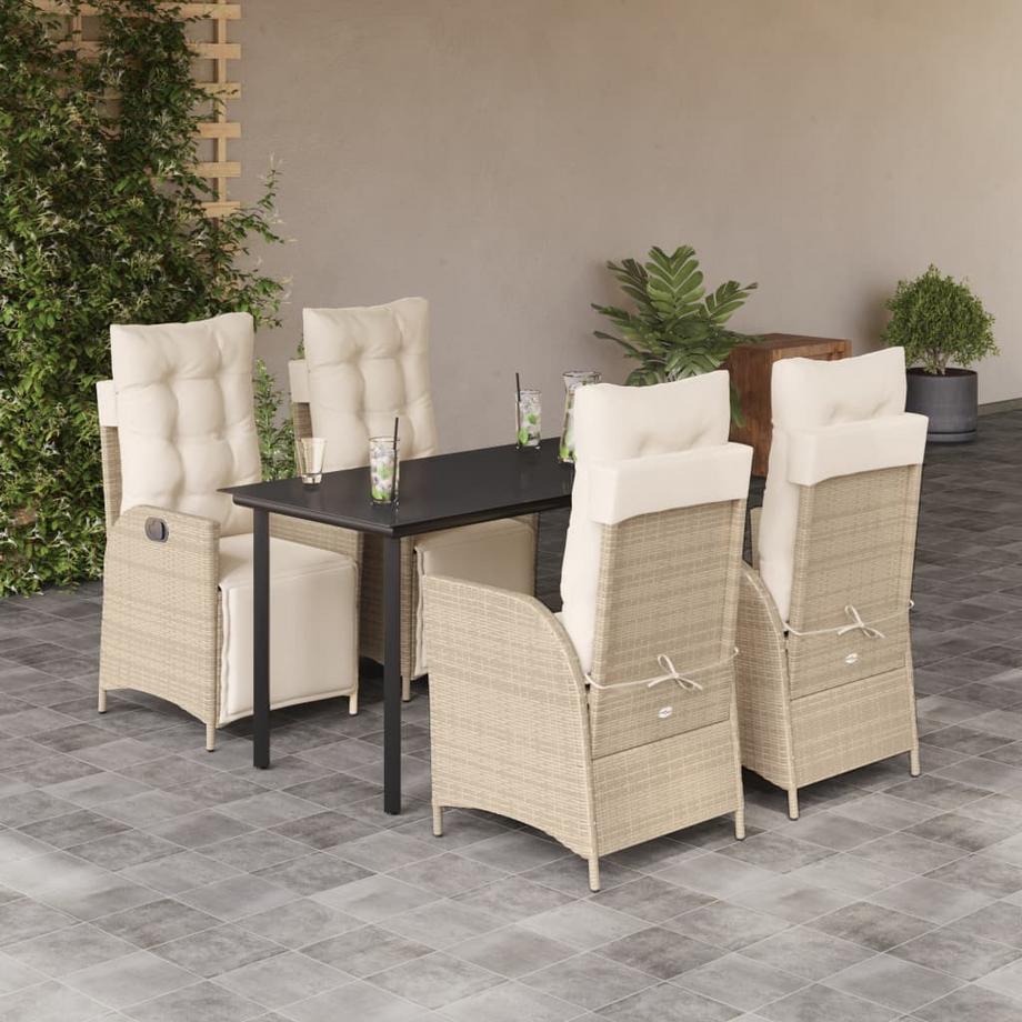 VidaXL Garten essgruppe poly-rattan  