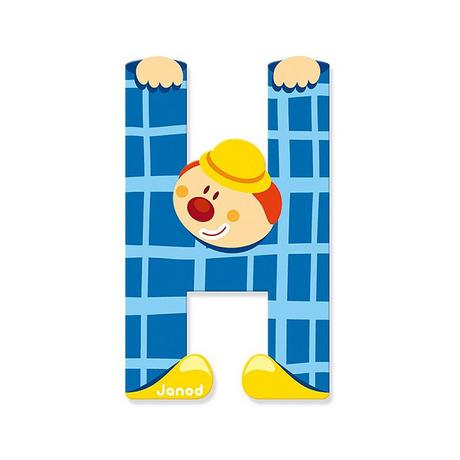 Janod Buchstaben Clown H  