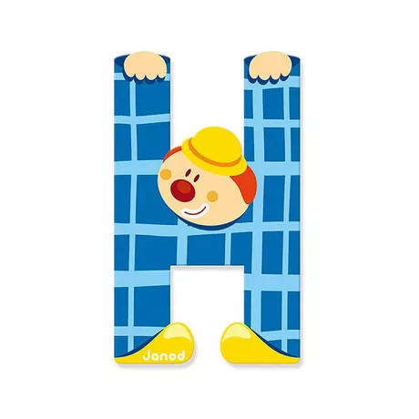 Janod Buchstaben Clown H  