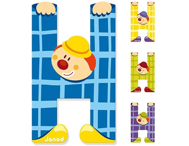 Janod Buchstaben Clown H  