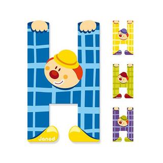 Janod Buchstaben Clown H  
