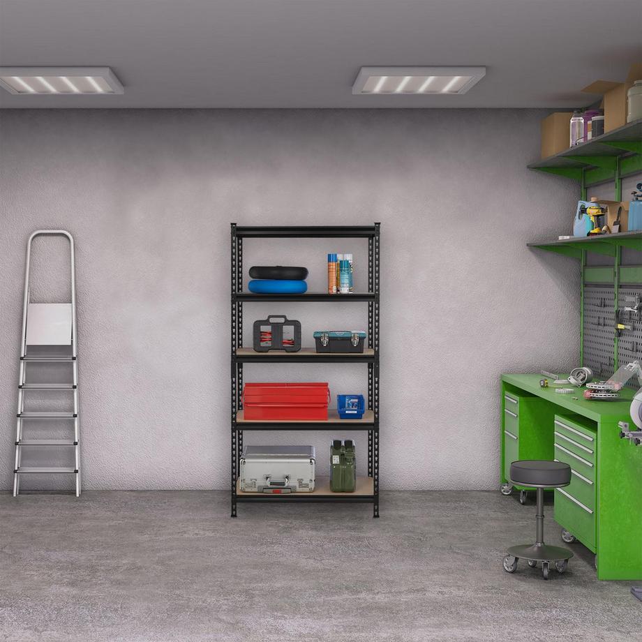 B2X Étagère de rangement noire  