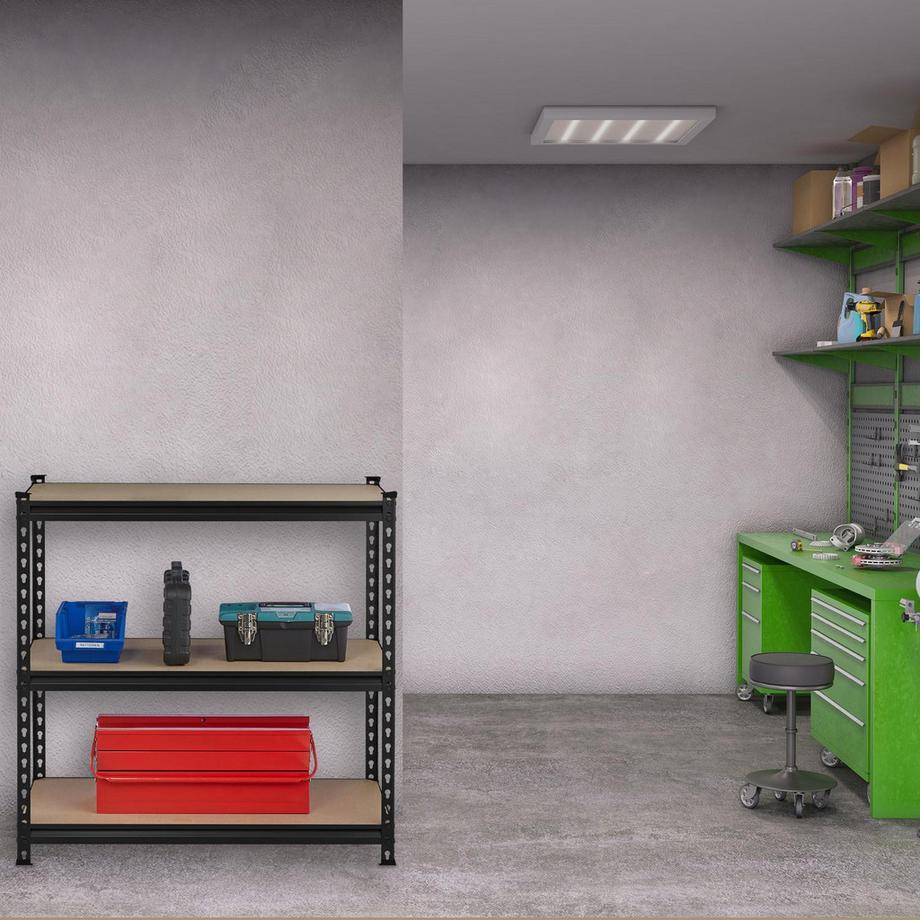 B2X Étagère de rangement noire  