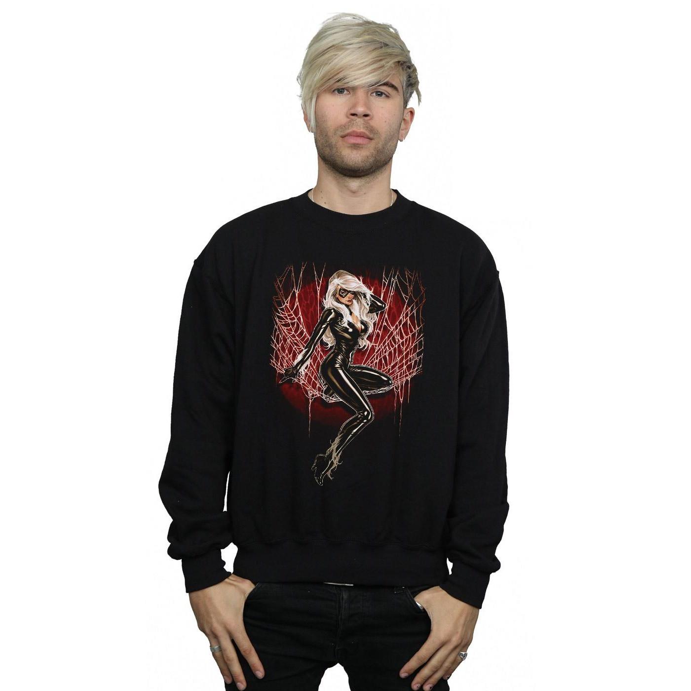 MARVEL Black Cat Spider Web Sweatshirt  