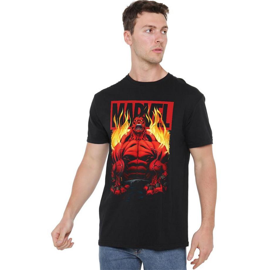 MARVEL Red Hulk Grafikdruck T-Shirt  