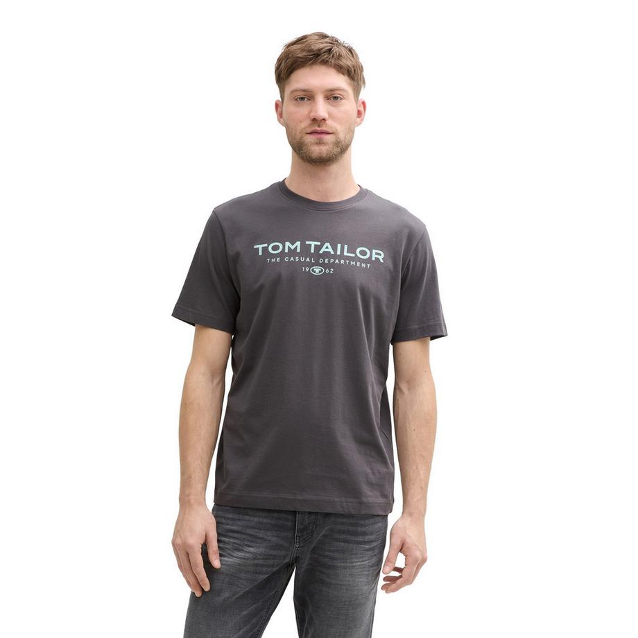 TOM TAILOR Maglietta Uomini Confezione da 1 Vestibilità confortevole-T-Shirt with Print  