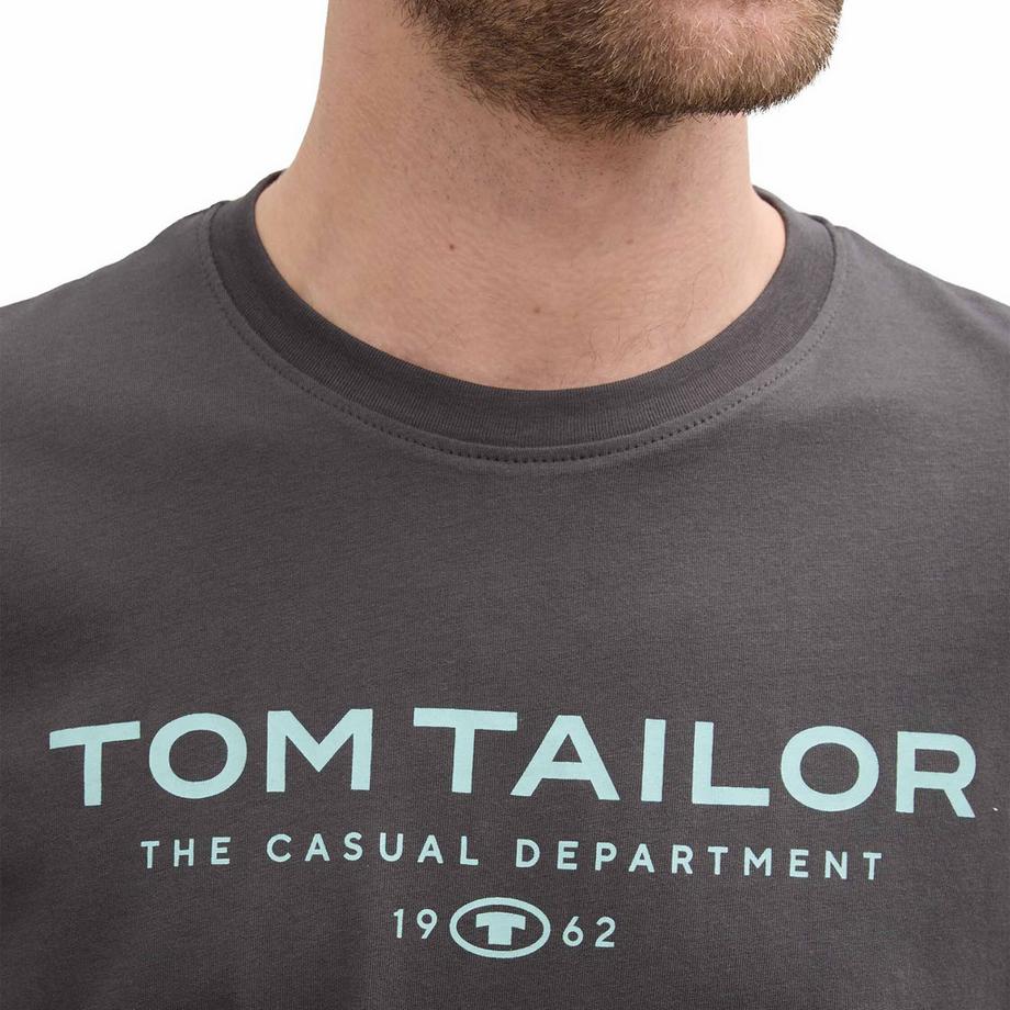 TOM TAILOR Maglietta Uomini Confezione da 1 Vestibilità confortevole-T-Shirt with Print  