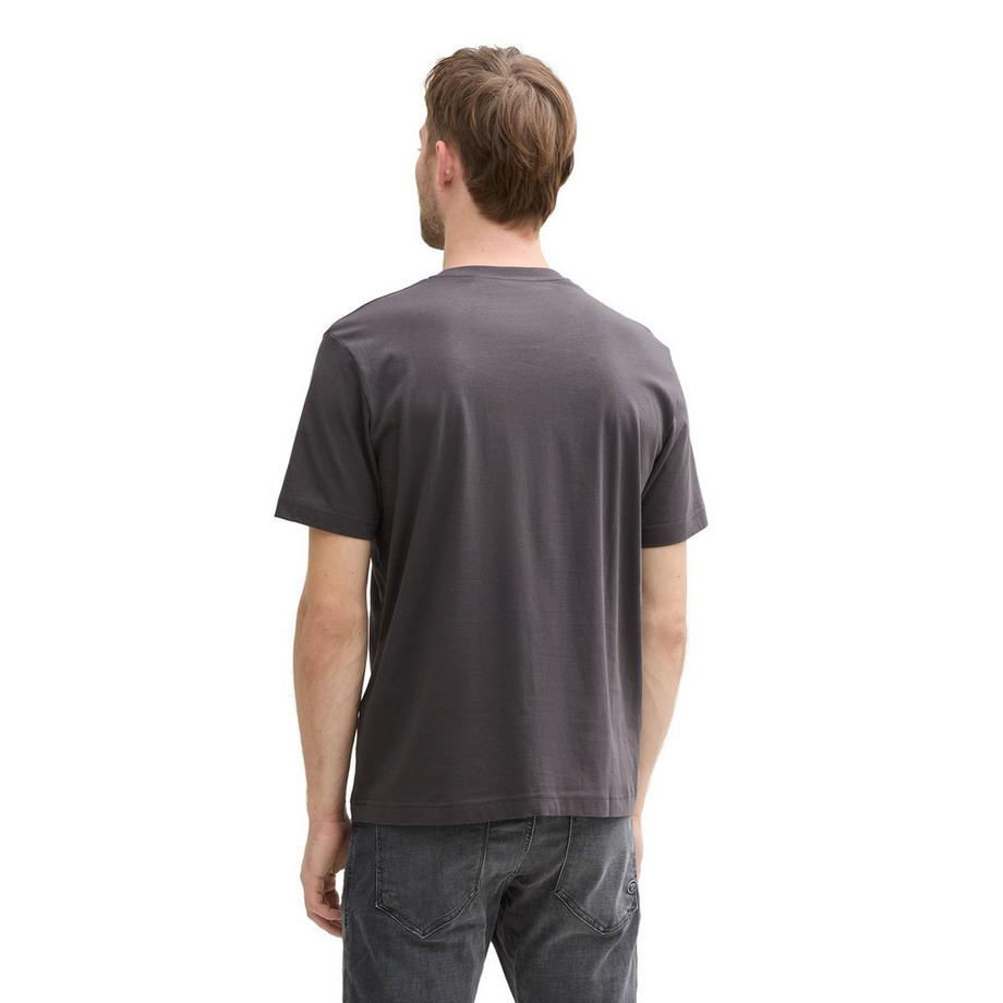 TOM TAILOR Maglietta Uomini Confezione da 1 Vestibilità confortevole-T-Shirt with Print  