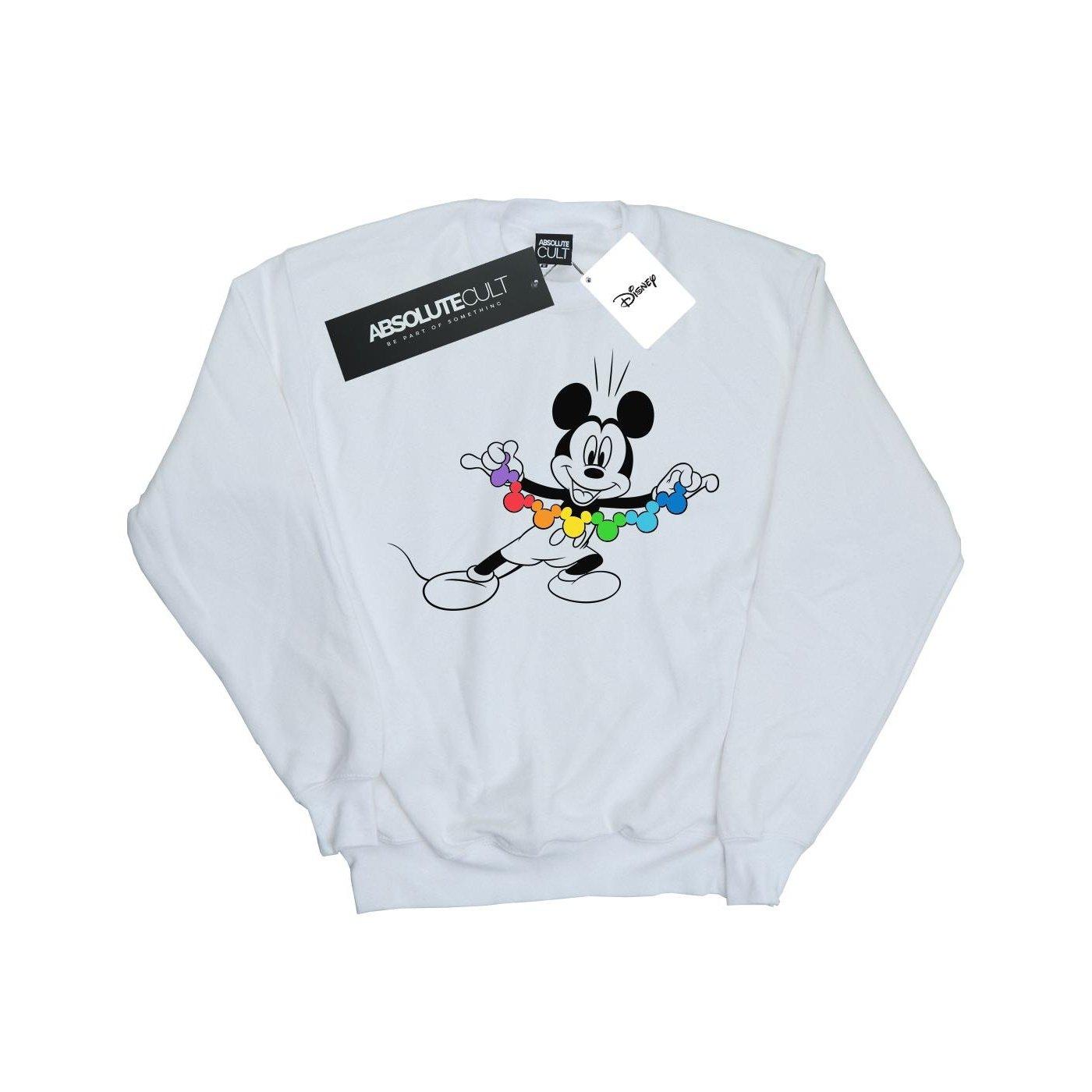 Disney  Mickey Mouse Rainbow Chain Sweatshirt 