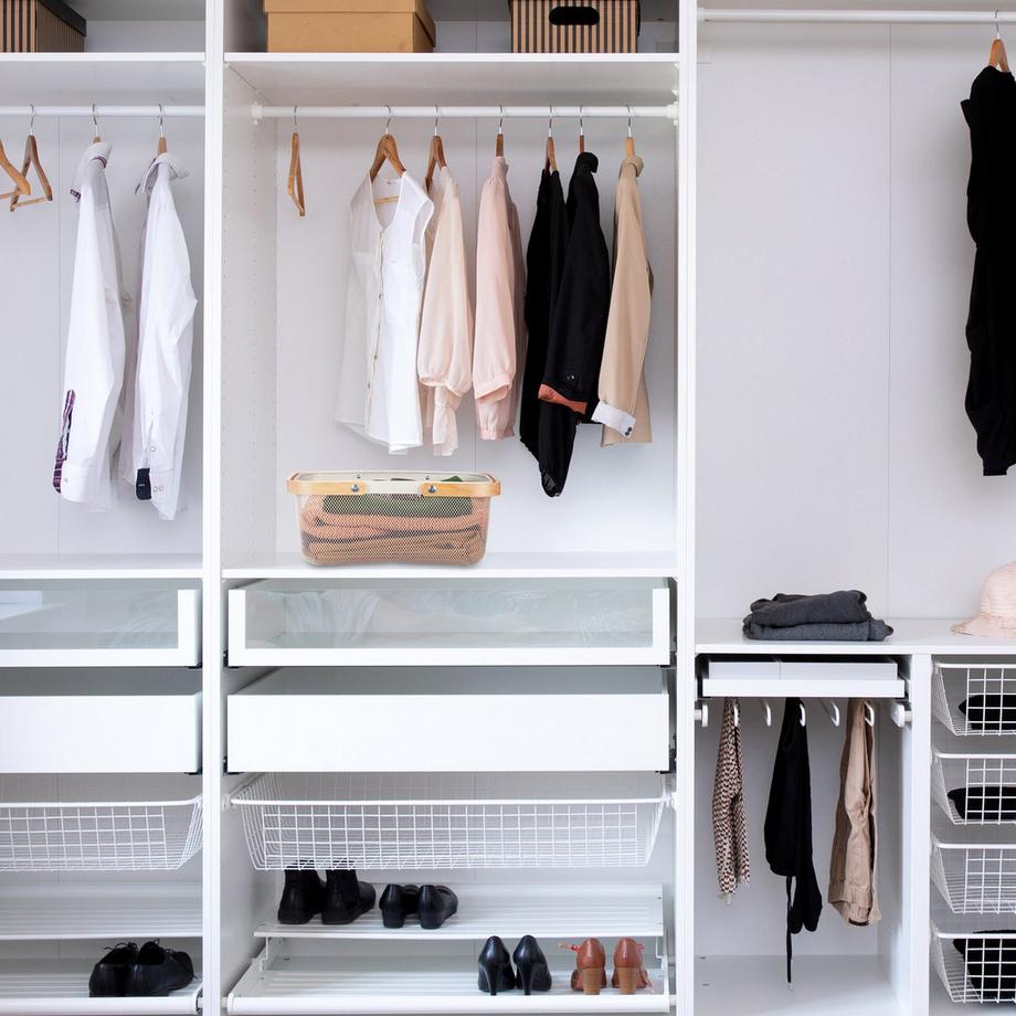 Northix Cestino quadrato in filo metallico con manico  