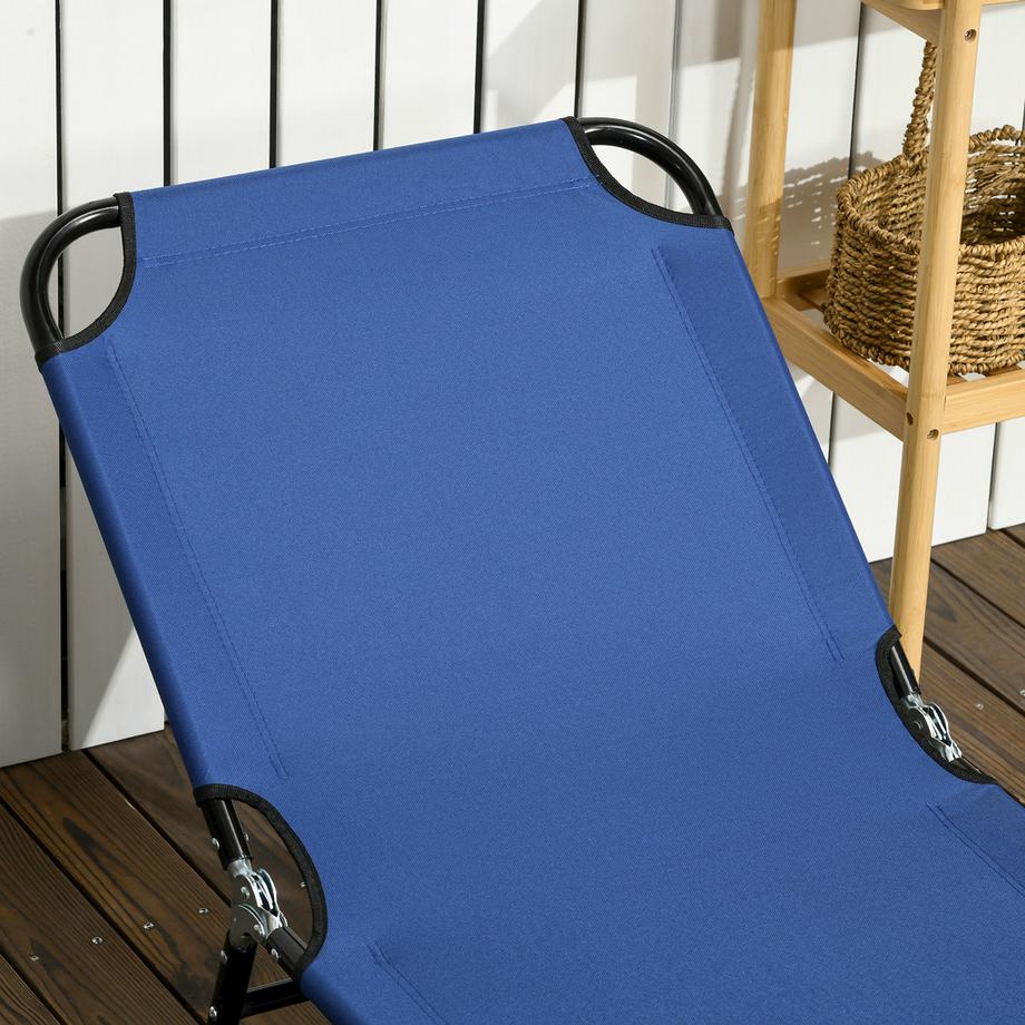 Outsunny ensemble de chaises longues  