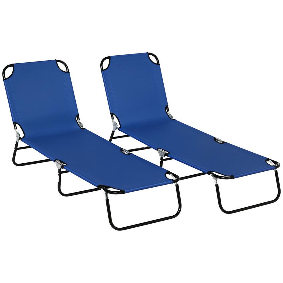 ensemble de chaises longues