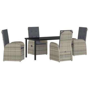 Patio möbel set poly-rattan