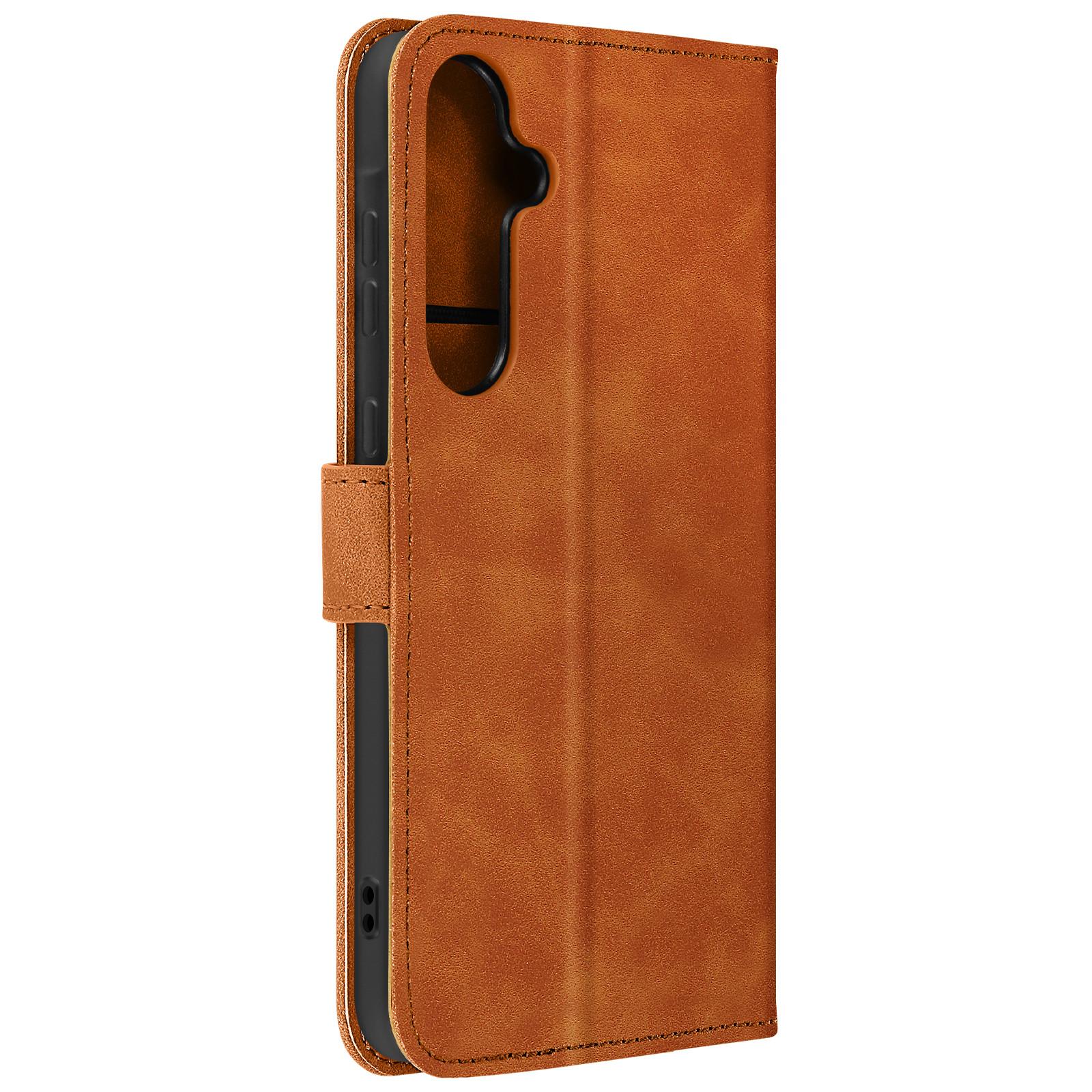 Avizar  Soft-Touch Etui Samsung A55 Hellbraun 