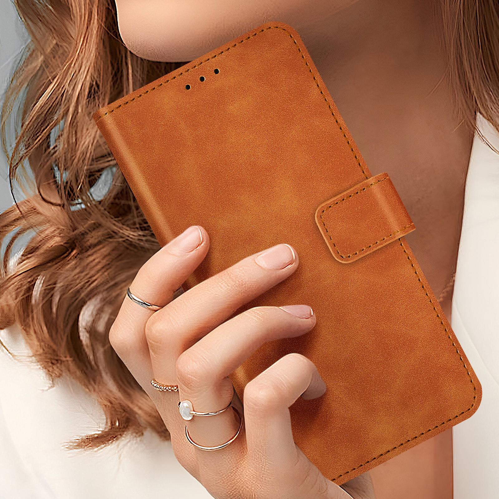 Avizar  Soft-Touch Etui Samsung A55 Hellbraun 