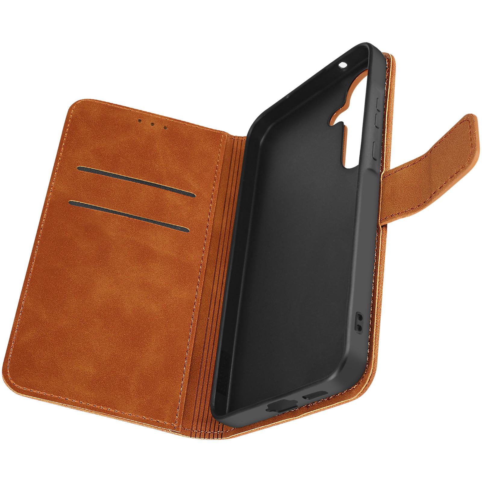 Avizar  Soft-Touch Etui Samsung A55 Hellbraun 