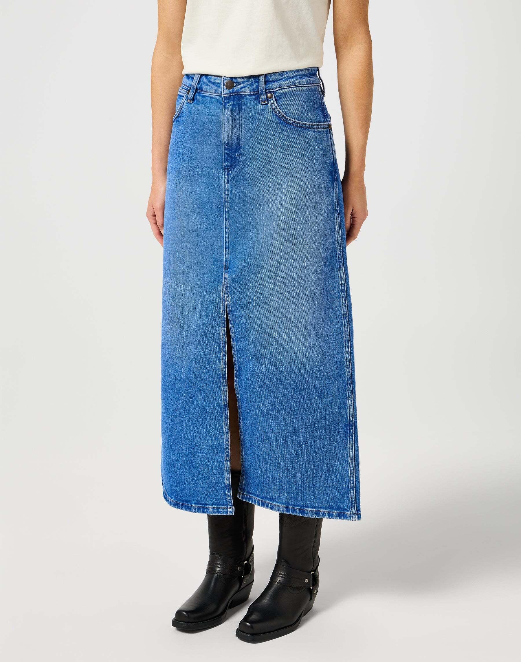 Wrangler  Jupe en jean Denim Maxi Skirt 