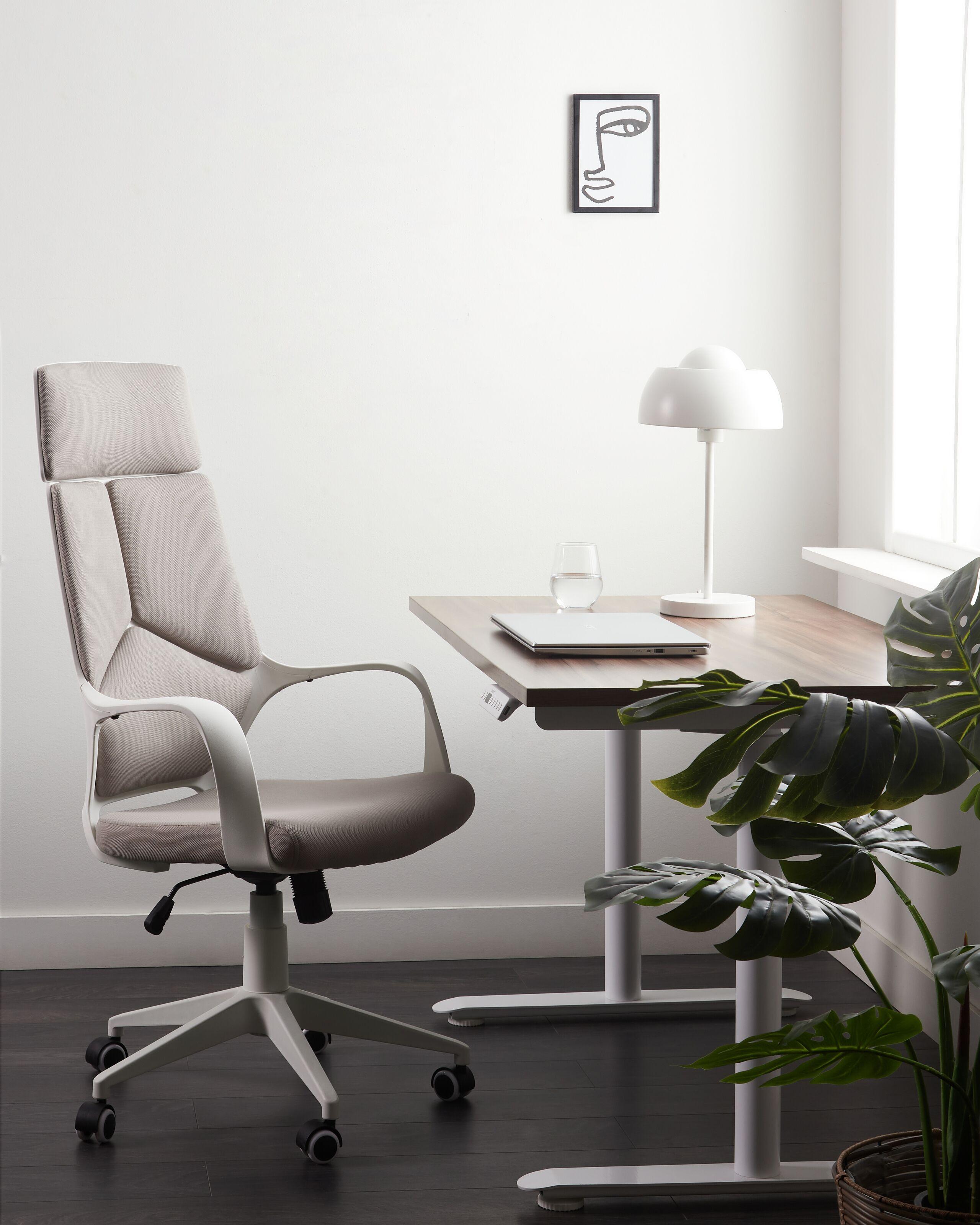 Beliani Chaise de bureau en Tissu Minimaliste DELIGHT  
