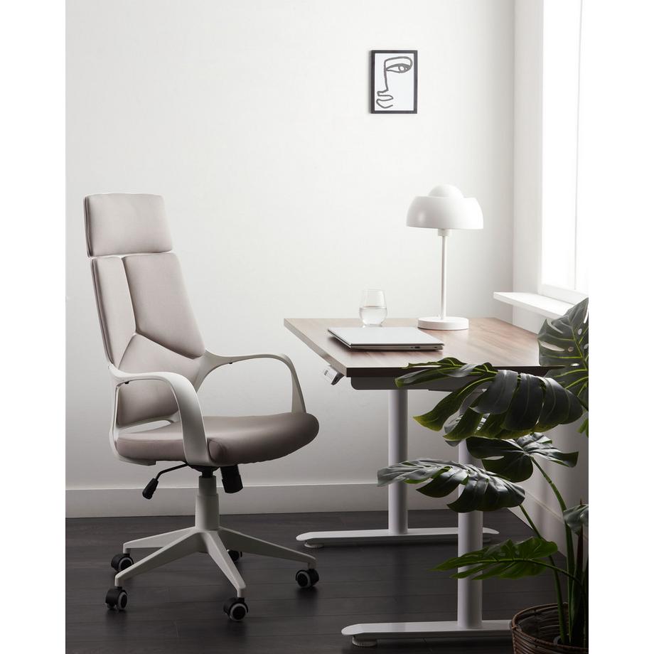Beliani Chaise de bureau en Tissu Minimaliste DELIGHT  