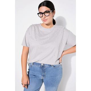 Studio Untold  T-shirt#, oversized, perles fantaisie, manches mi-hauteur 