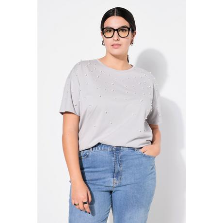 Studio Untold  T-shirt#, oversized, perles fantaisie, manches mi-hauteur 