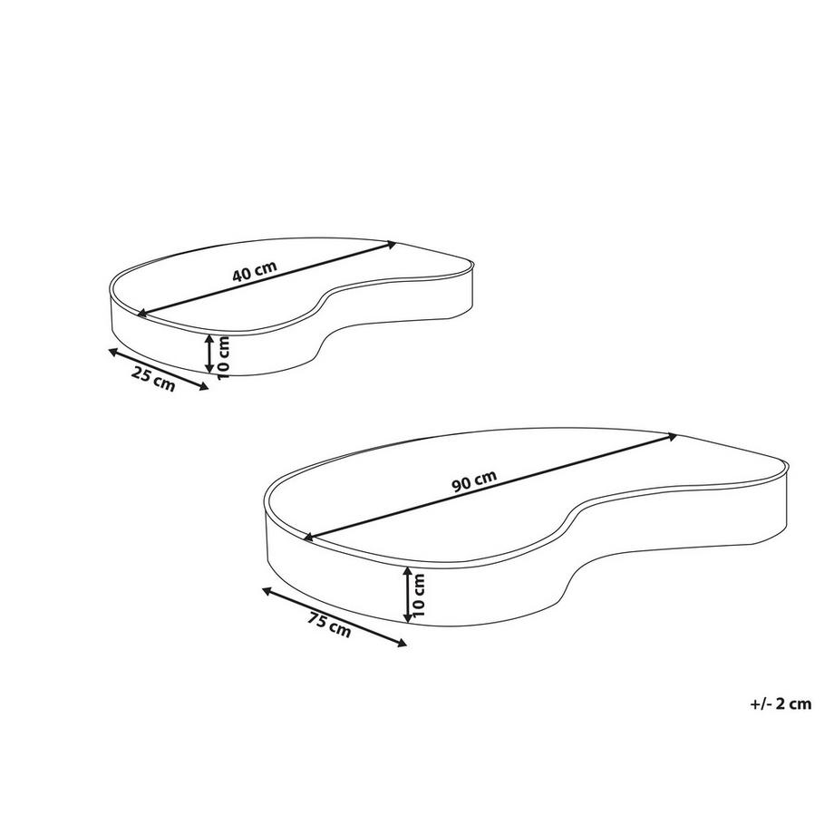 Beliani Pouf en Velours Boho NILI  