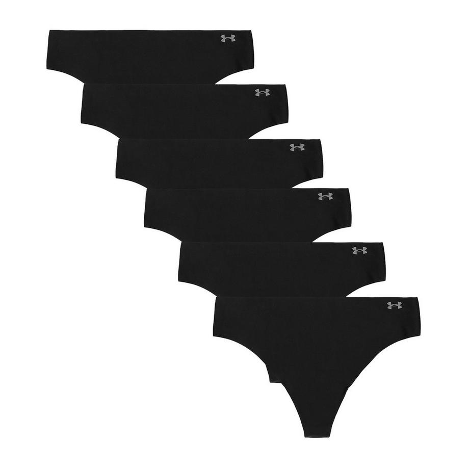 String  6er Pack Stretch-UA PURE STRETCH NO SHOW THONG -SOLID 6PK