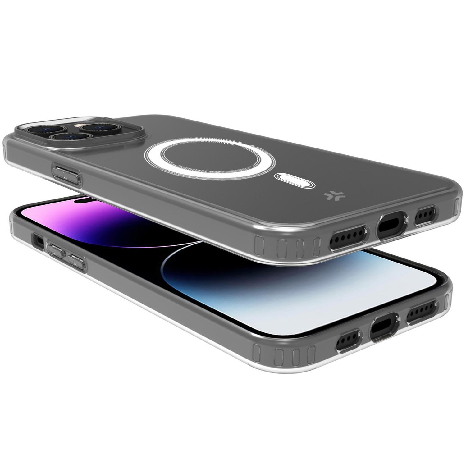 Celly  Cover magnetica in TPU Gelskinmag per iPhone 15 Pro Max trasparente 