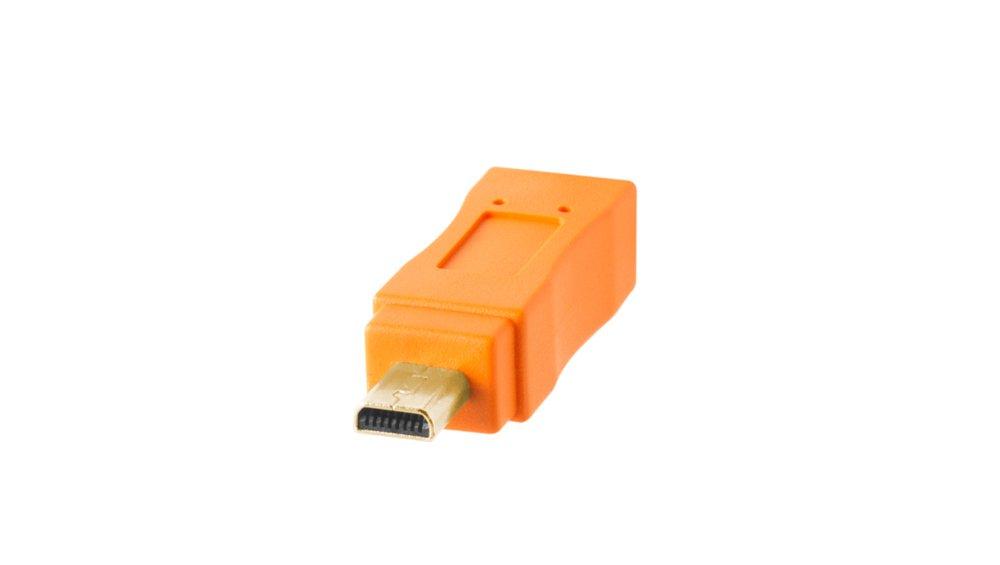 Tether Tools  CU8015-ORG cavo USB 4,6 m USB 2.0 USB A Mini-USB B Arancione 