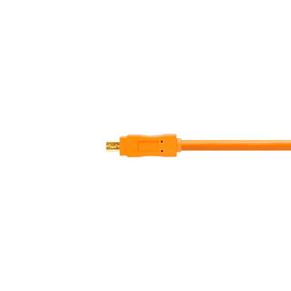 Tether Tools  CU8015-ORG câble USB 4,6 m USB 2.0 USB A Mini-USB B Orange 