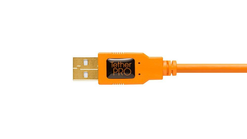 Tether Tools  Tether Tools CU8015-ORG USB Kabel 4,6 m USB 2.0 USB A Mini-USB B Orange 