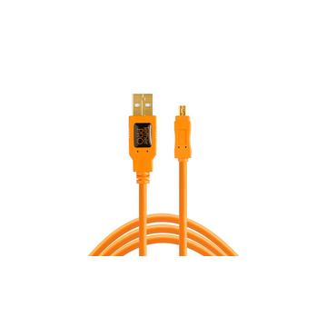 CU8015-ORG câble USB 4,6 m USB 2.0 USB A Mini-USB B Orange