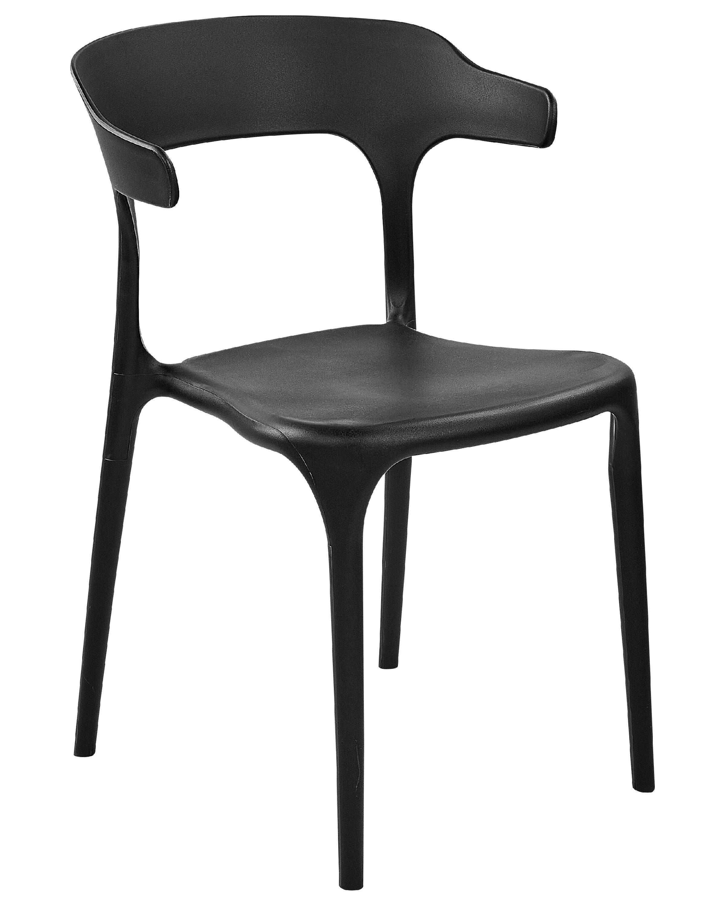 Beliani Lot de 8 chaises en Polypropylène Moderne GUBBIO  