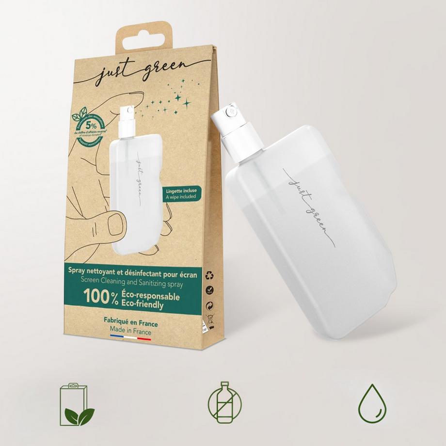 Just green  Spray Désinfectant Écran Bio Just Green 