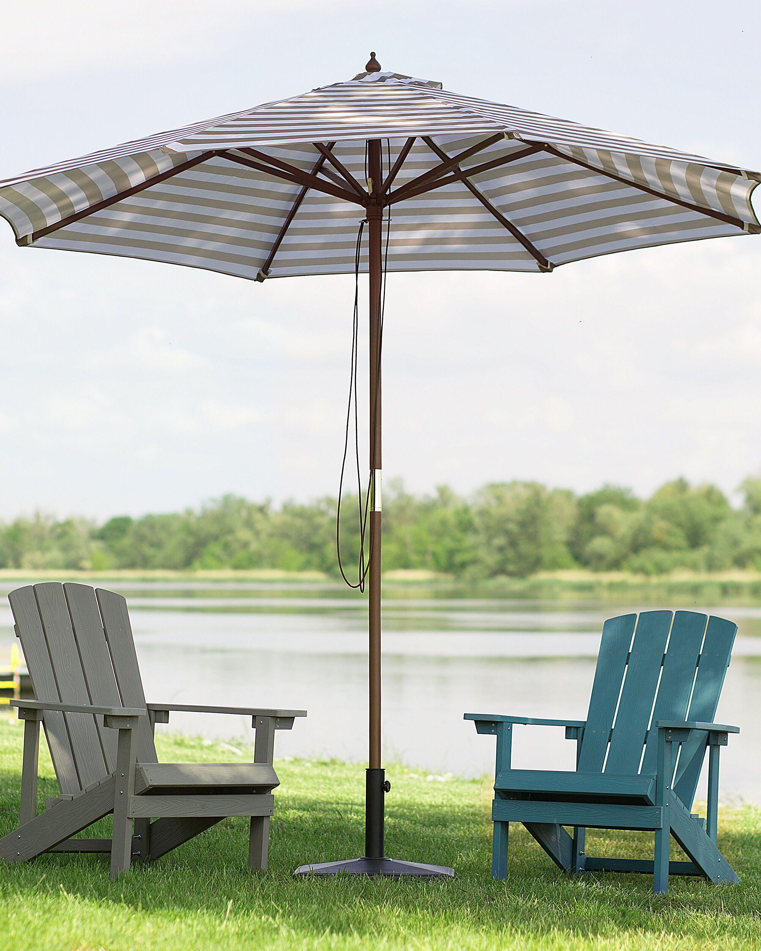 Beliani Ombrellone da esterno en Tessuto FERENTILLO  