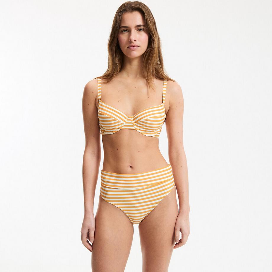 Haut de maillot de bain emboîtant à rayures