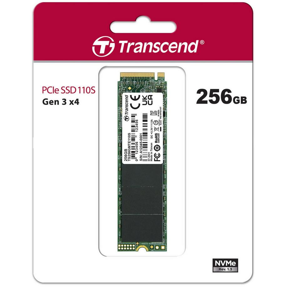 Transcend  PCIE SSD 110S 256GB M2 