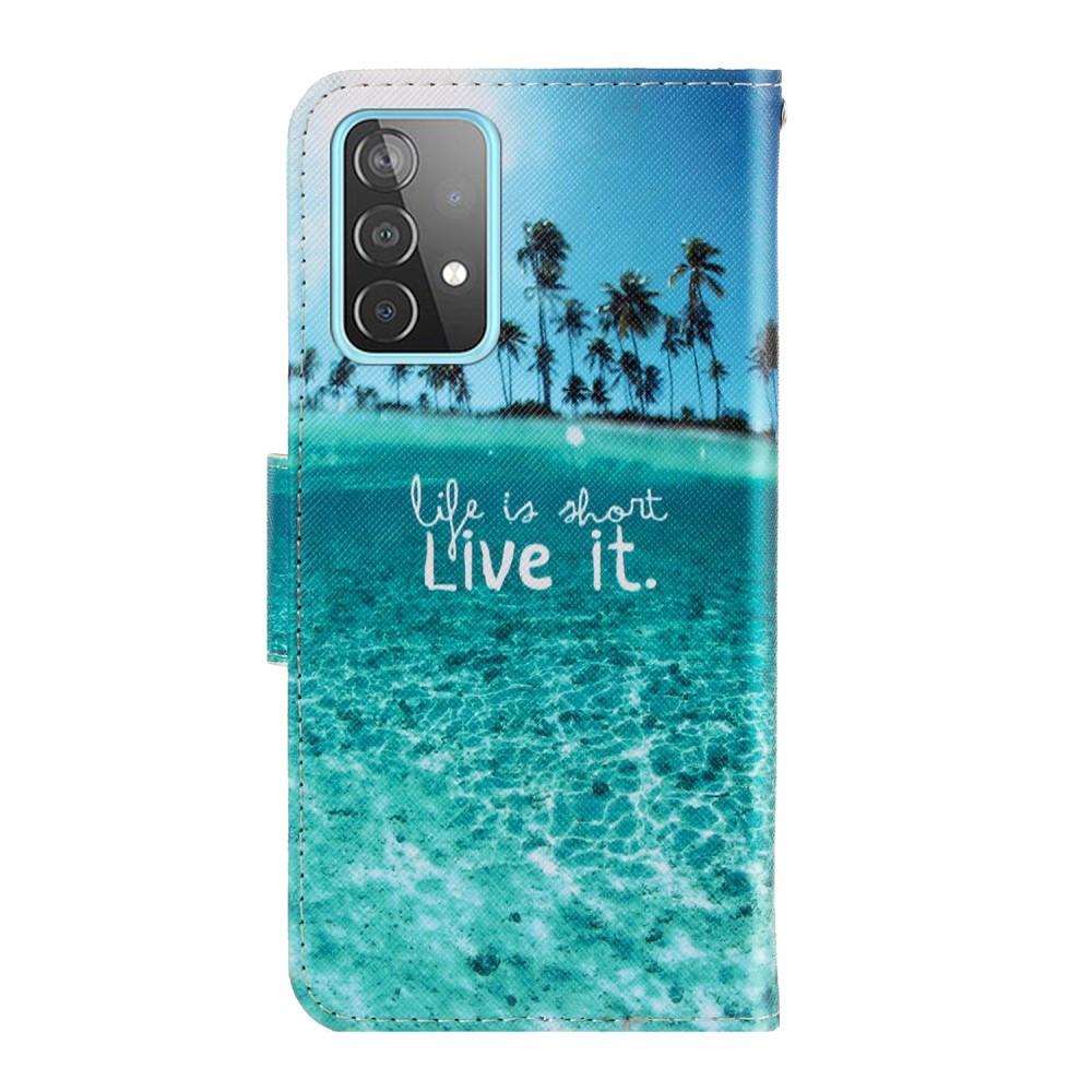 Cover-Discount  Galaxy A52 - Coque en cuir motif 