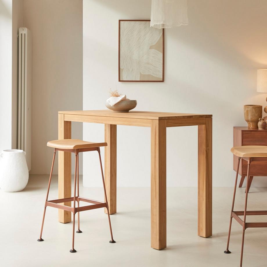 Tikamoon Bartisch aus massivem Teak für 2–4 Personen Eden  